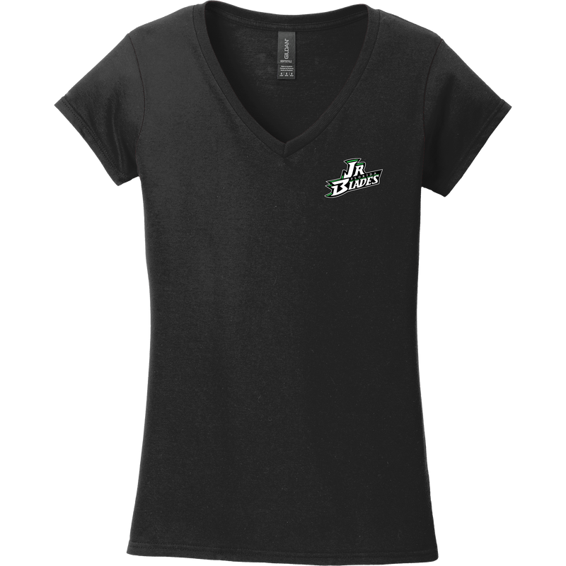 Junior Blades Softstyle Ladies Fit V-Neck T-Shirt