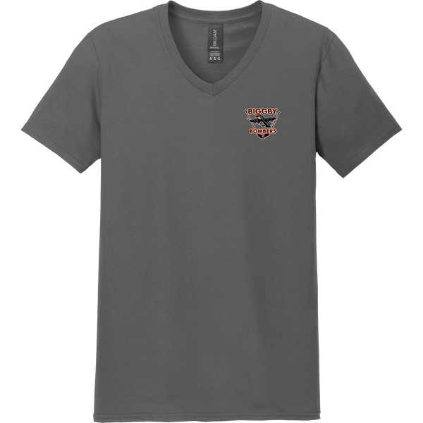 Biggby Bombers Softstyle V-Neck T-Shirt