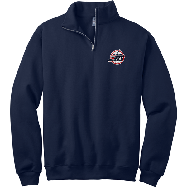 Metro Jets NuBlend 1/4-Zip Cadet Collar Sweatshirt