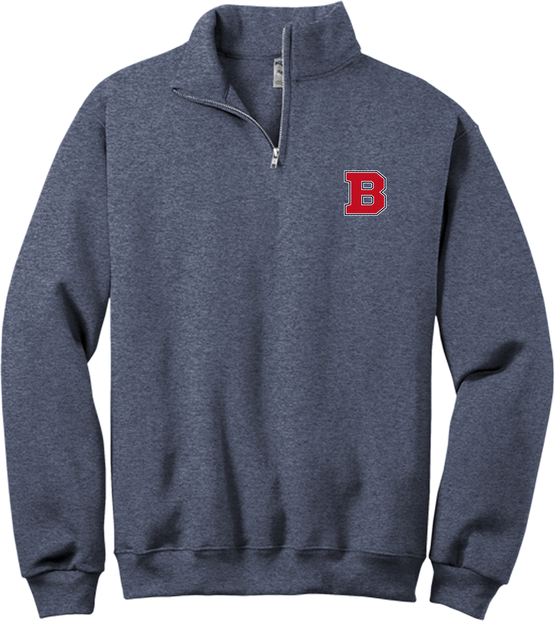 CT Bobcats NuBlend 1/4-Zip Cadet Collar Sweatshirt