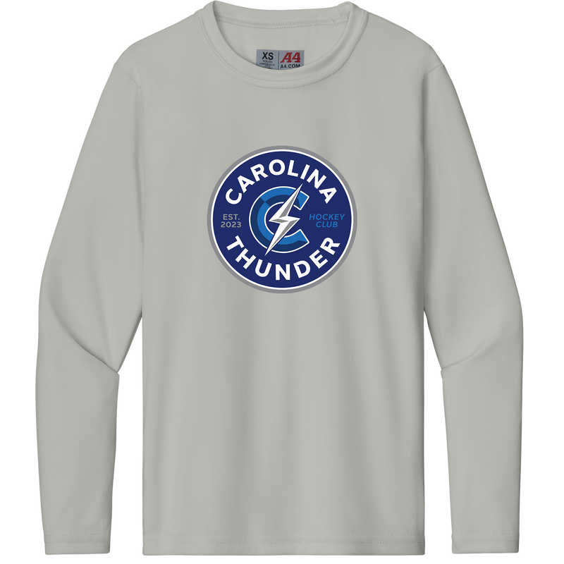 Carolina Thunder Youth Cooling Performance Long Sleeve Tee