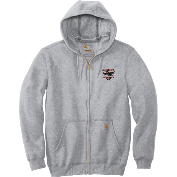 Biggby Bombers Carhartt Midweight Hooded Zip-Front Sweatshirt