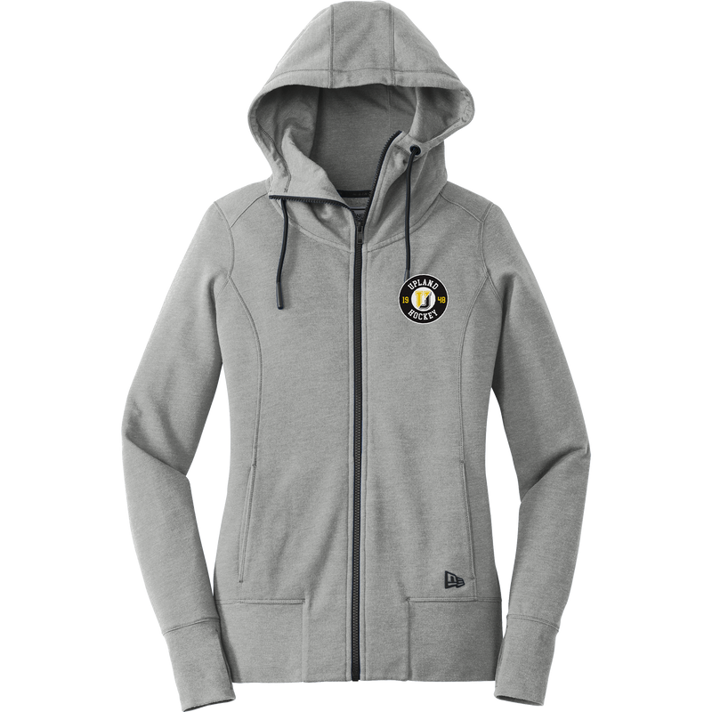 Upland Hockey New Era Ladies Tri-Blend Fleece Full-Zip Hoodie