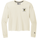 Delaware Jr. Blue Hens New Era Ladies Tri-Blend Fleece Crop Crew