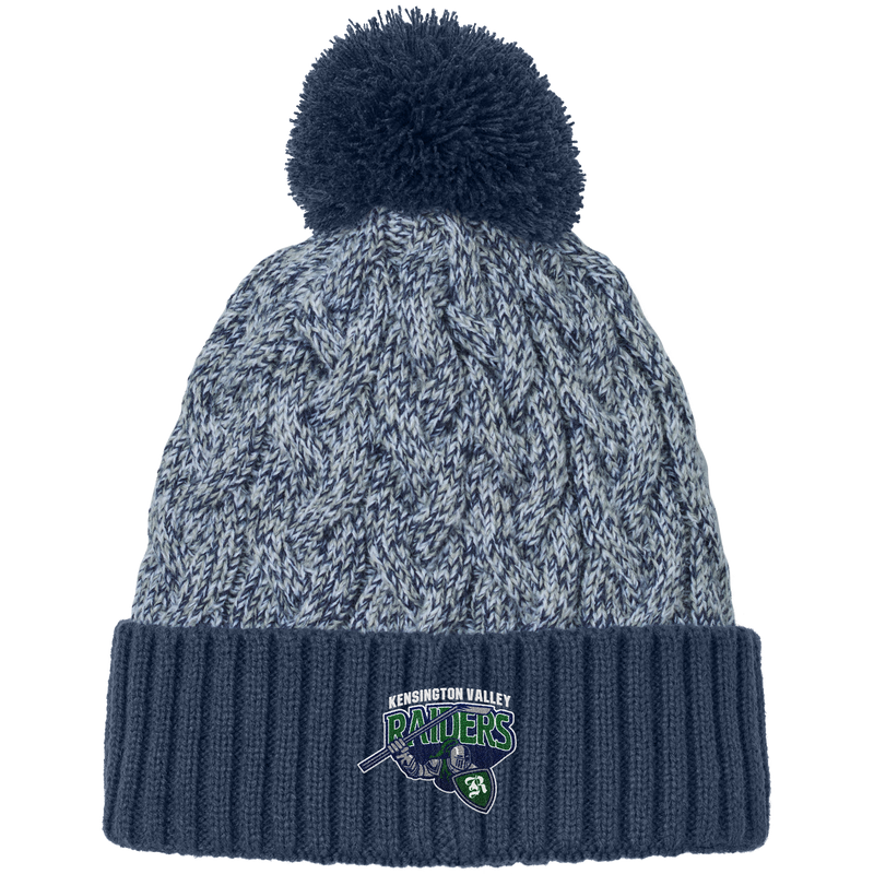 Kensington Valley Raiders New Era Marled Knit Pom Beanie