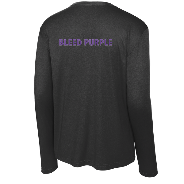 Curry College (Bleed Purple CC) Long Sleeve PosiCharge Competitor Tee