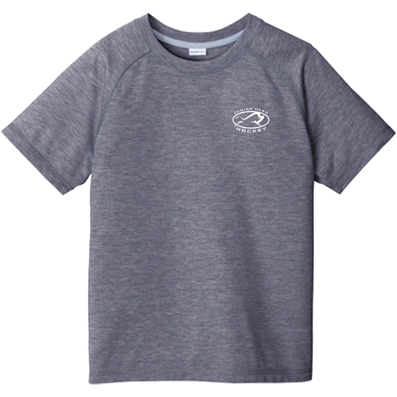 Jr. Herd Youth PosiCharge Tri-Blend Wicking Raglan Tee